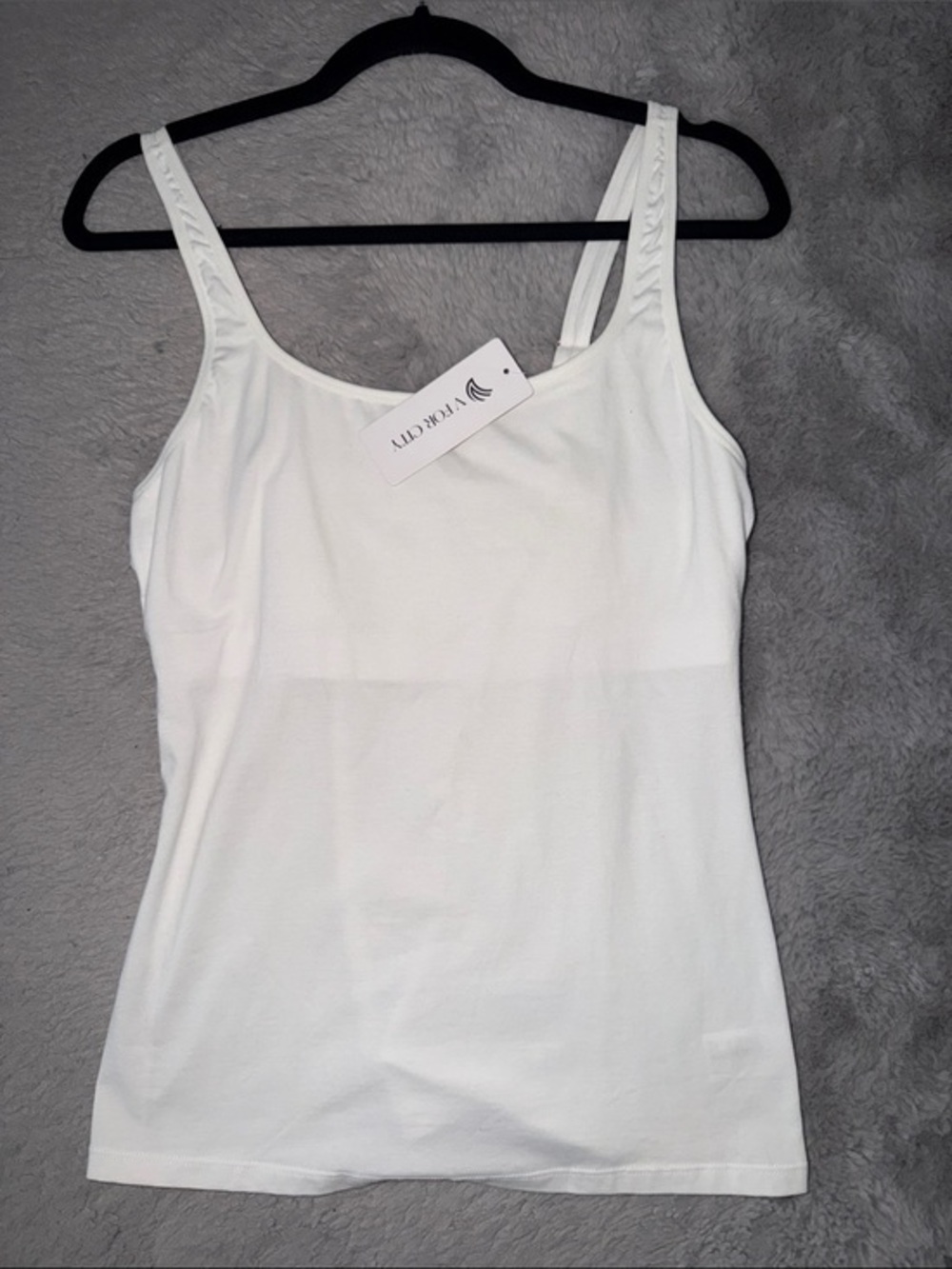 White Women's Tank Top - Classic Stretch Camisole